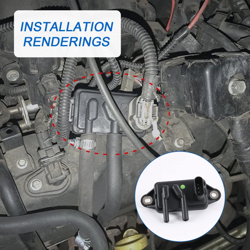 CARMOCAR EGR Exhaust Gas Recirculation Pressure Feedback Sensor Replacement for Ford F-150 F-250 F-350 Ranger,Mercury Sable,Mazda B3000 B2500,Lincoln Navigator Town Carï¼ŒDPFE15, F77Z9J460AB, F77Z9J460AB, VP8T - Image 5